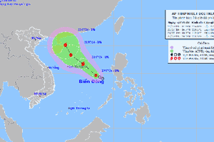 Áp thấp nhiệt đới trên Biển Đông sắp mạnh lên thành bão số 2