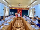 Quang cảnh buổi giám sát tại huyện Kbang. Ảnh Hà Duy