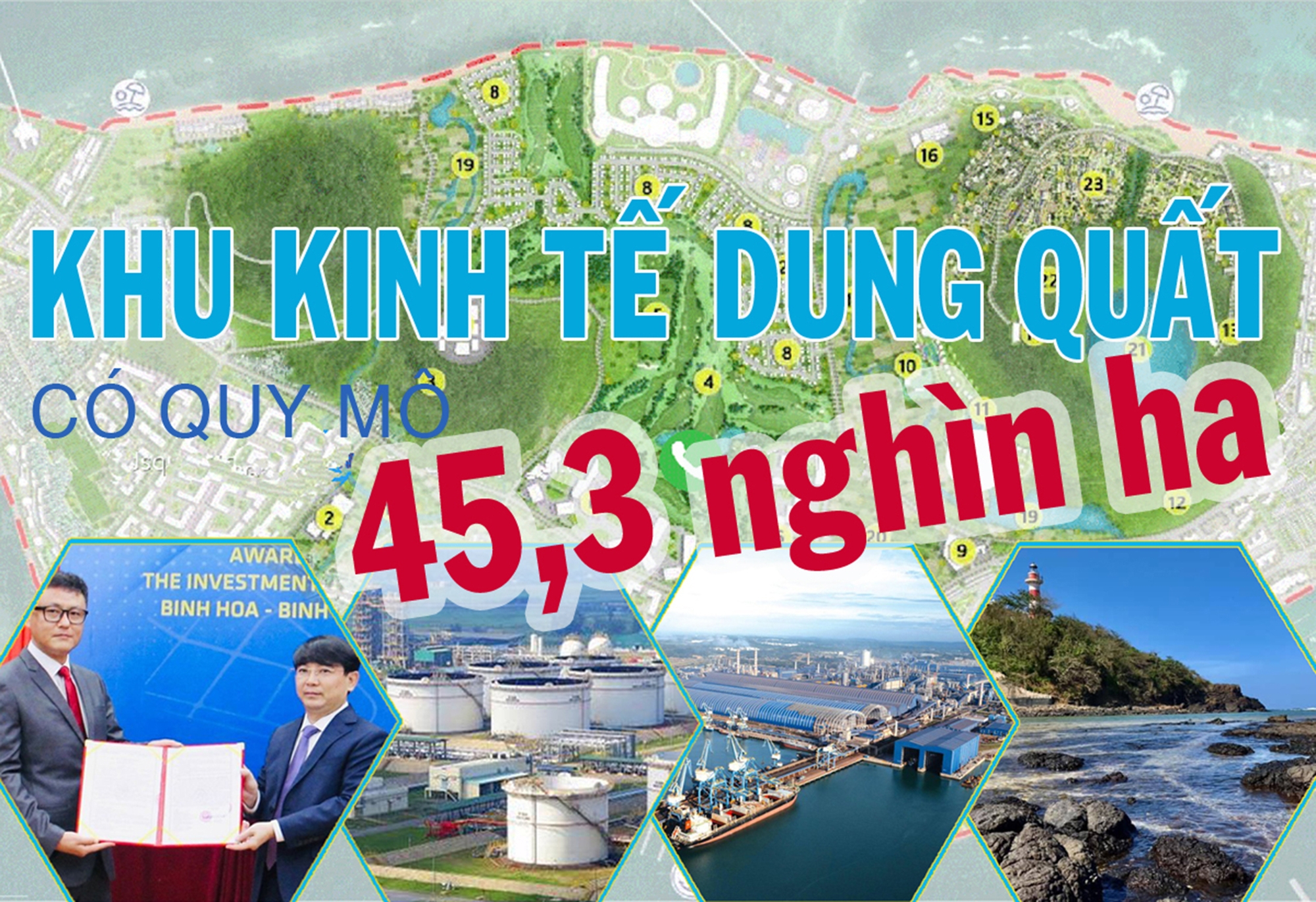 Thủ tướng phê duyệt điều chỉnh Khu kinh tế Dung Quất lên 45,3 nghìn ha 