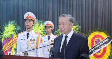 Toàn văn lời điếu tại Lễ truy điệu Tổng Bí thư Nguyễn Phú Trọng