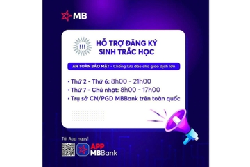 MB Bank Gia Lai hỗ trợ đăng ký sinh trắc học