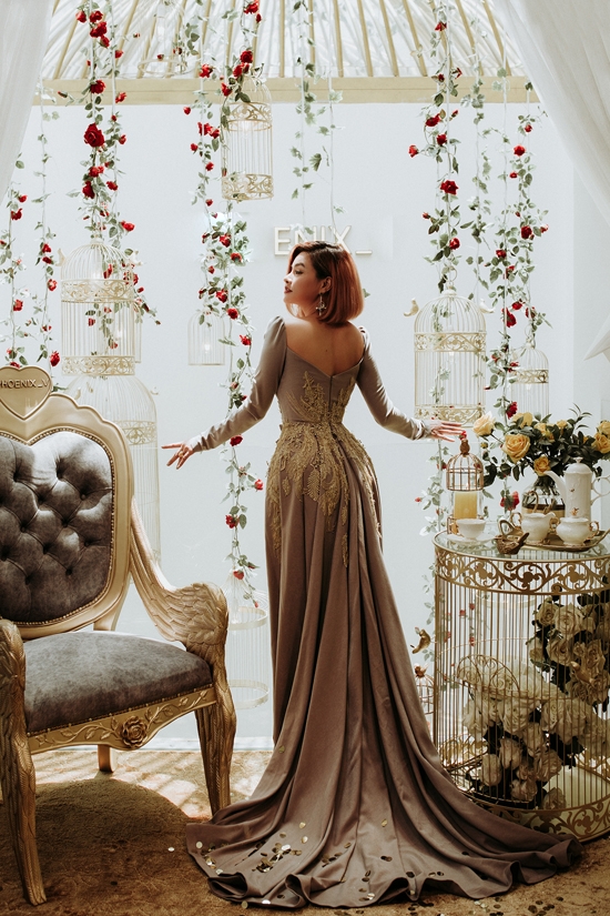 Đầm dự tiệc phong cách cổ điển vintage cực đẹp 2019  AlvinStoreVn