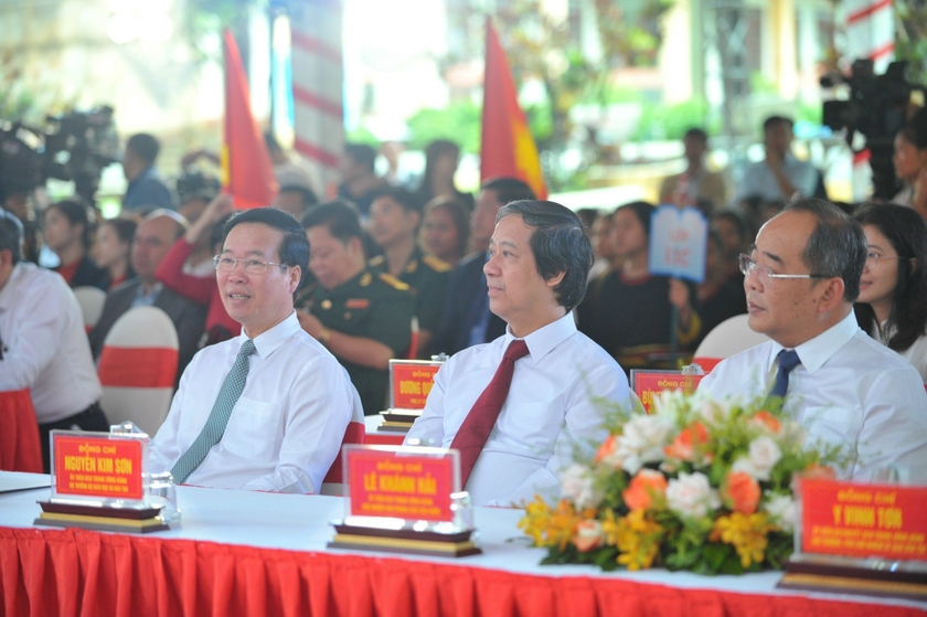 Chủ tịch nước Võ Văn Thưởng: Trường Phổ thông Dân tộc nội trú Gia Lai đã góp phần tích cực vào sự nghiệp giáo dục-đào tạo của tỉnh ảnh 3