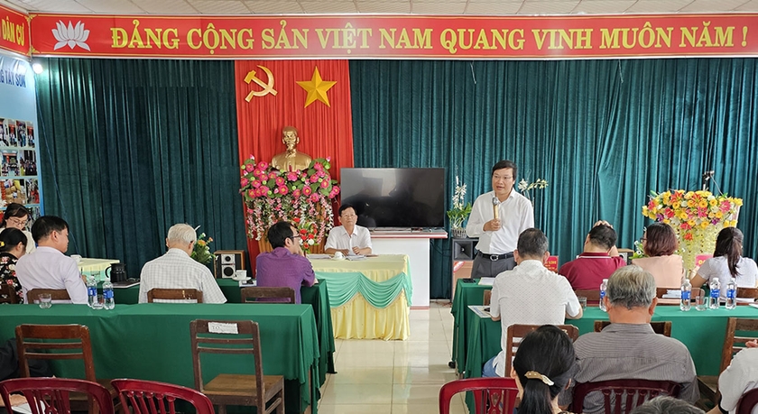 Chủ tịch UBND tỉnh Trương Hải Long dự sinh hoạt Chi bộ tổ dân phố 1, phường Tây Sơn  ảnh 1