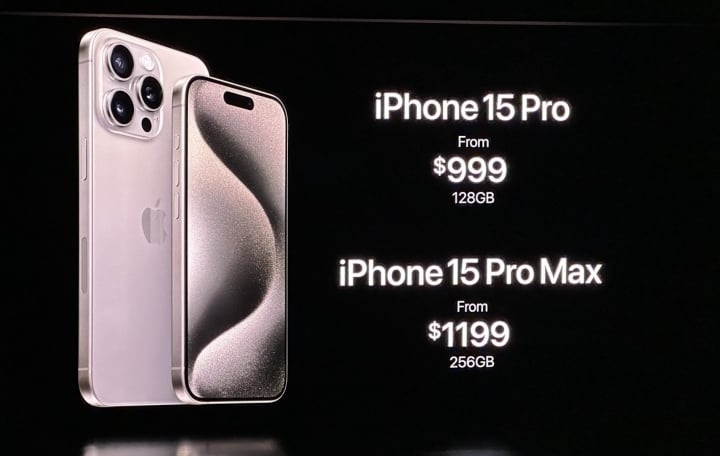 Giá bán iPhone 15 Pro và 15 Pro Max. ảnh 2
