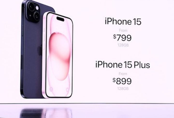 Giá bán iPhone 15 và 15 Plus. ảnh 1