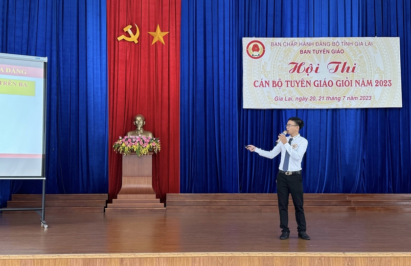 Gia Lai: Khai mạc hội thi cán bộ tuyên giáo giỏi năm 2023 ảnh 2