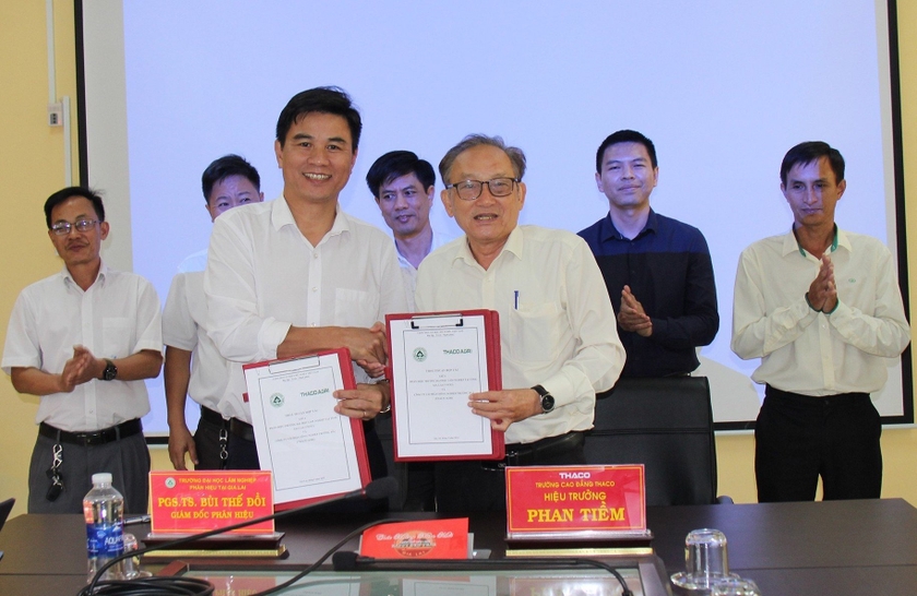 Phân hiệu Trường Đại học Lâm nghiệp tại Gia Lai và Công ty cổ phần Nông nghiệp Trường Hải ký kết hợp tác ảnh 2