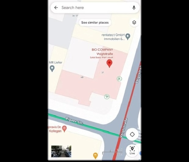 Hai biểu tượng hoàn toàn mới (xanh – đỏ) trên ứng dụng phổ biến Google Maps giúp chỉ rõ lối vào và lối ra của tòa nhà. Ảnh: Android Police