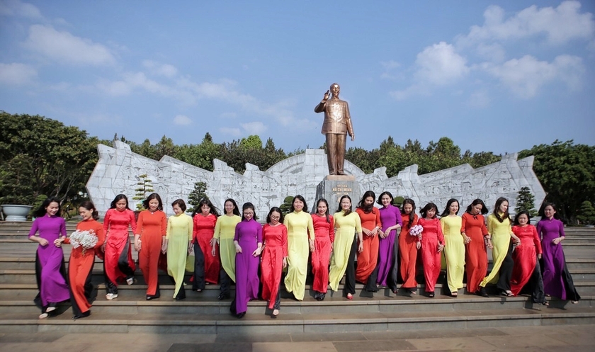 Phụ nữ Gia Lai có nhiều hoạt động hưởng ứng &quot;Tuần lễ áo dài&quot; từ năm 2019 đến nay. Ảnh: Minh Châu