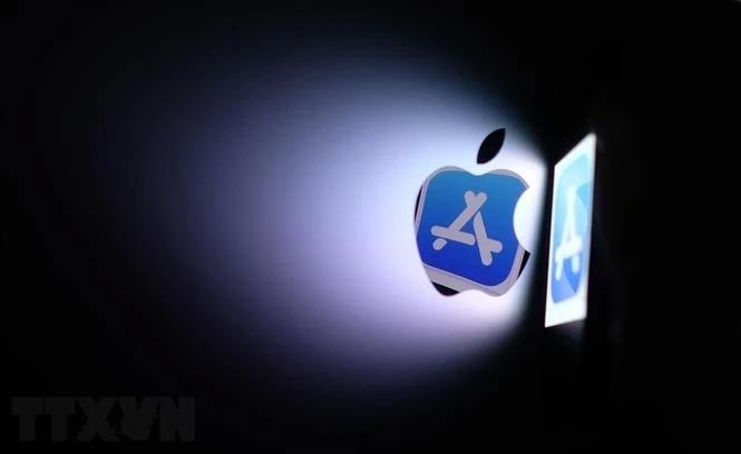 Biểu tượng App store của Apple. (Ảnh: AFP/TTXVN)
