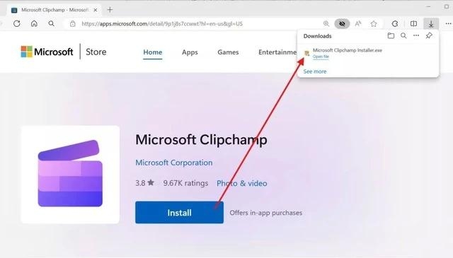 Microsoft triển khai cho cài đặt ứng dụng Microsoft Store từ trang web