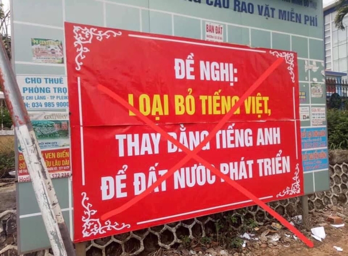Treo Băng Rôn Kêu Gọi Bỏ Tiếng Việt, Nguyên Thầy Giáo Bị Công An Mời Lên  Làm Việc | Báo Gia Lai Điện Tử