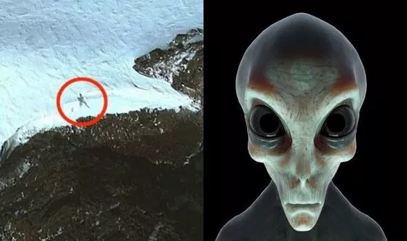 Image claimed by UFO hunter to be an alien giant